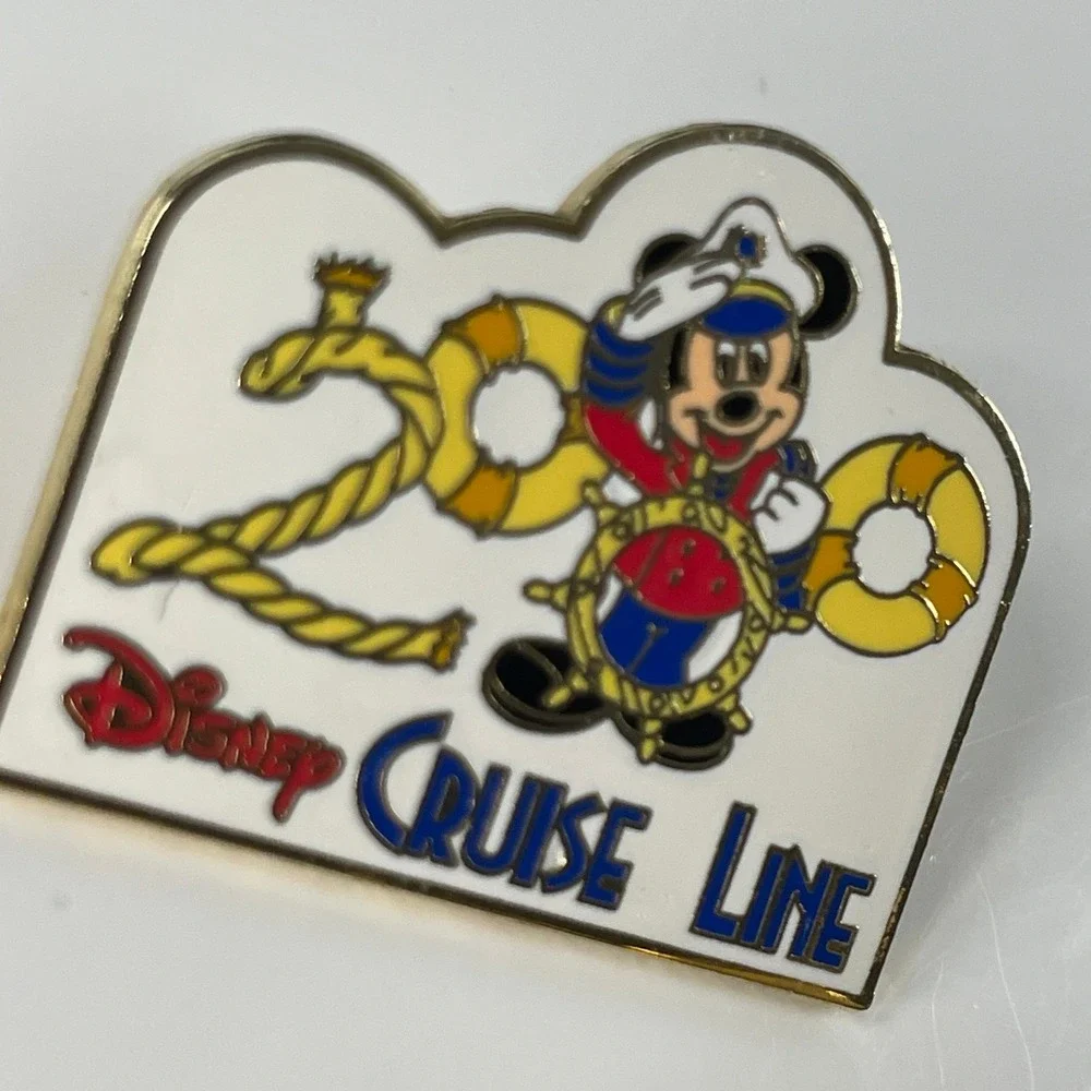 Disney Cruise Line Vintage Pin Set Mickey Mouse 2000 Ship Broken Post Fair